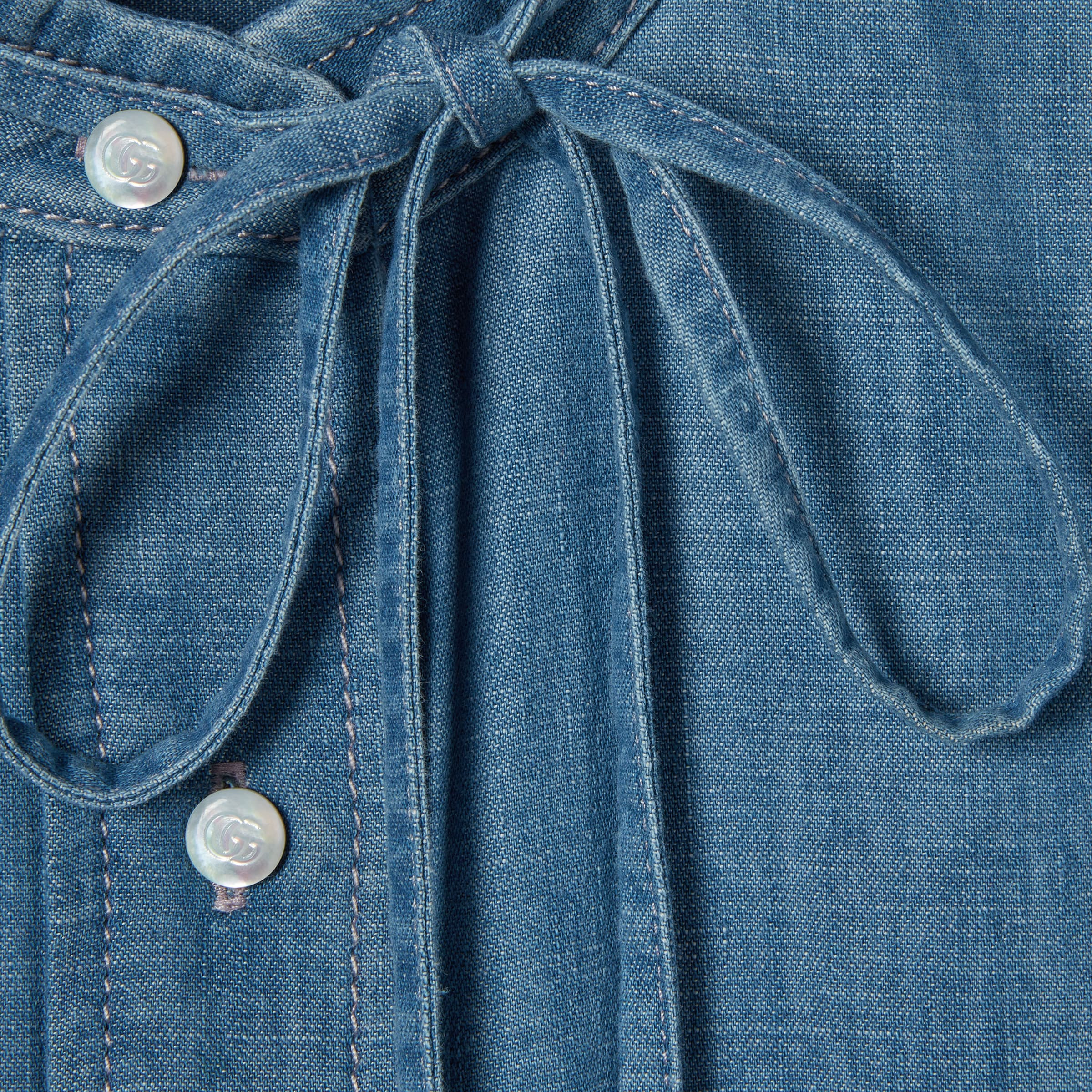 Denim shirt with Horsebit - 7