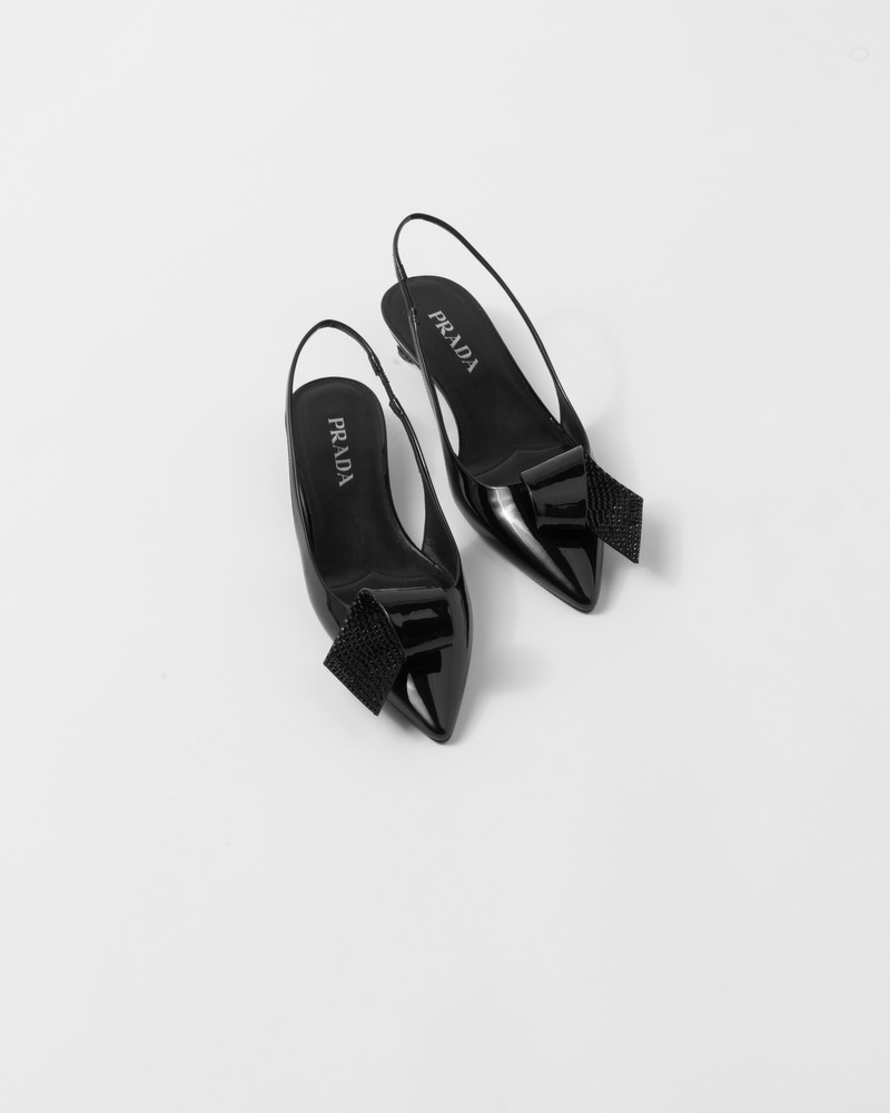 Patent leather slingback pumps 4