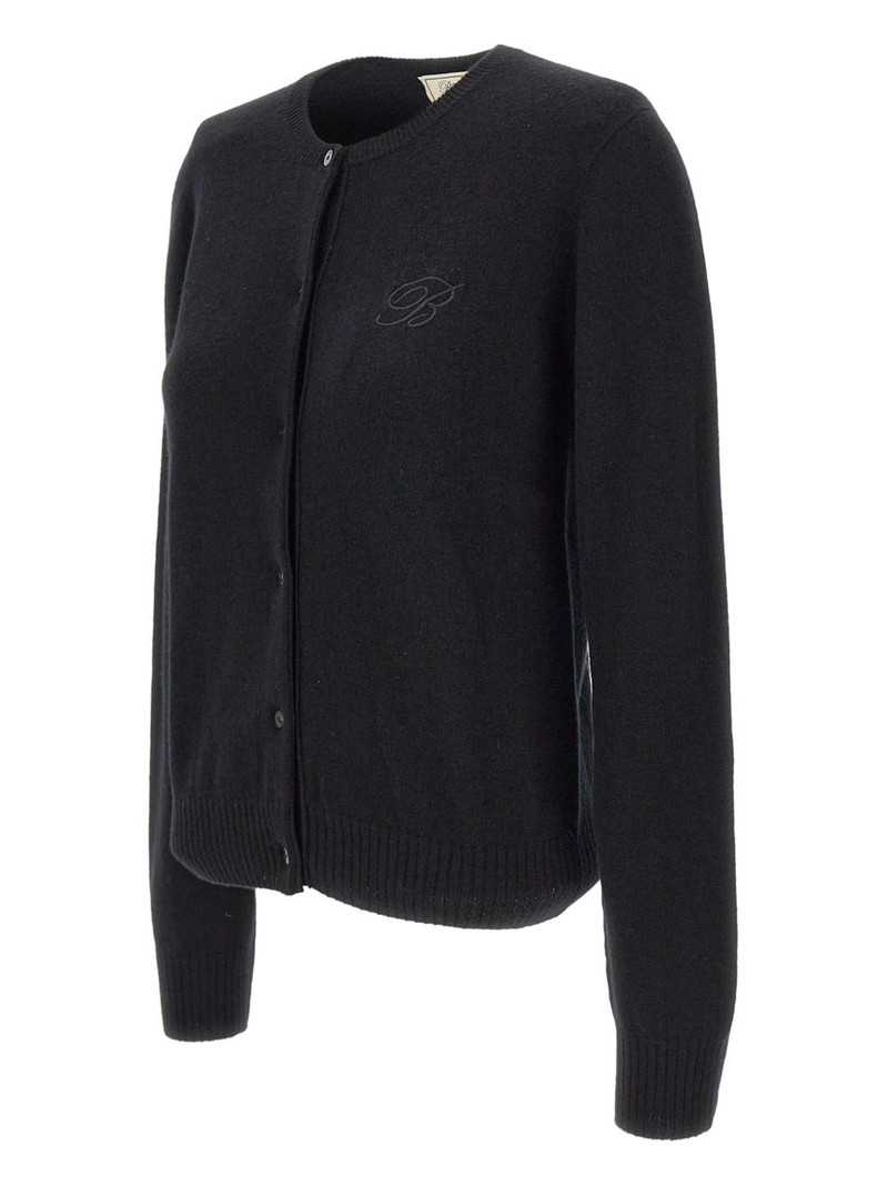 Blumarine embroidered logo button cardigan outlook