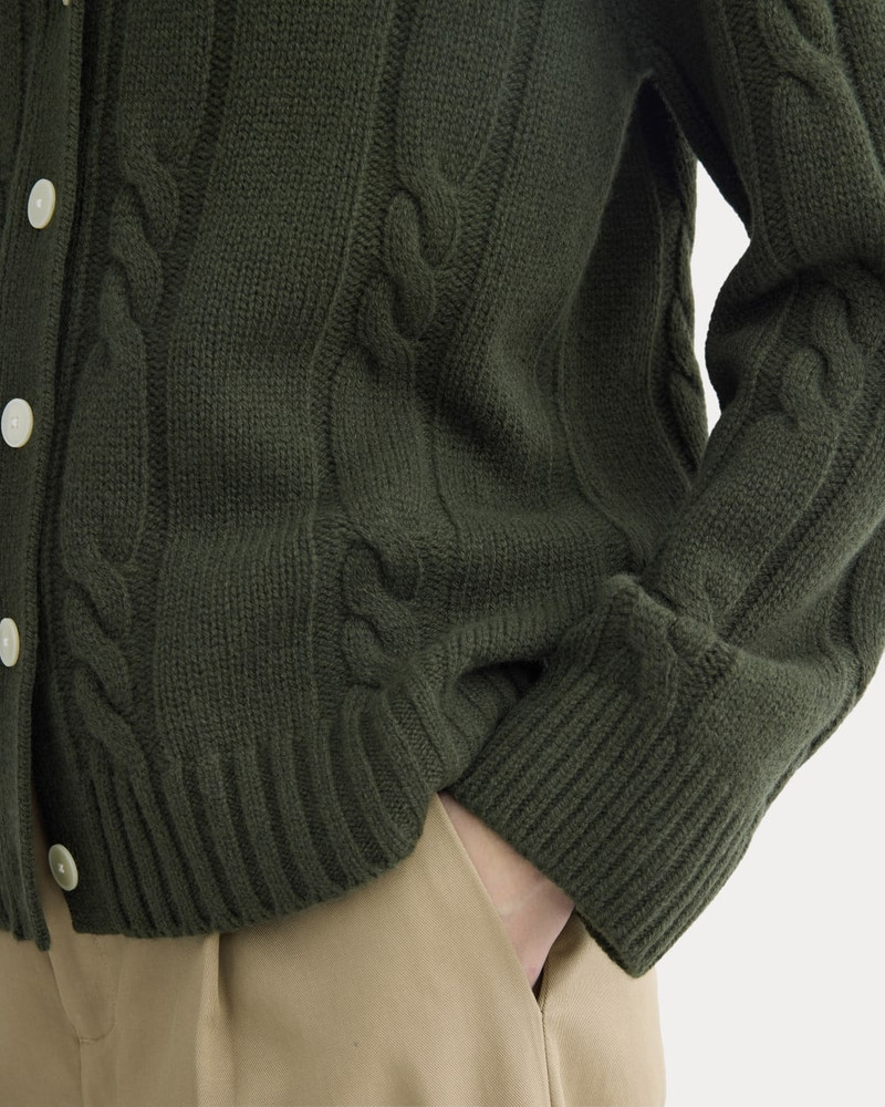 CABLE CARDIGAN IN EXTRAFINE LUXE MERINO 4