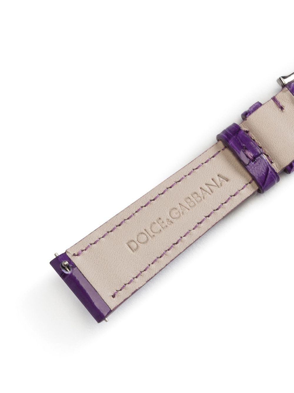 logo-embossed watch strap - 3