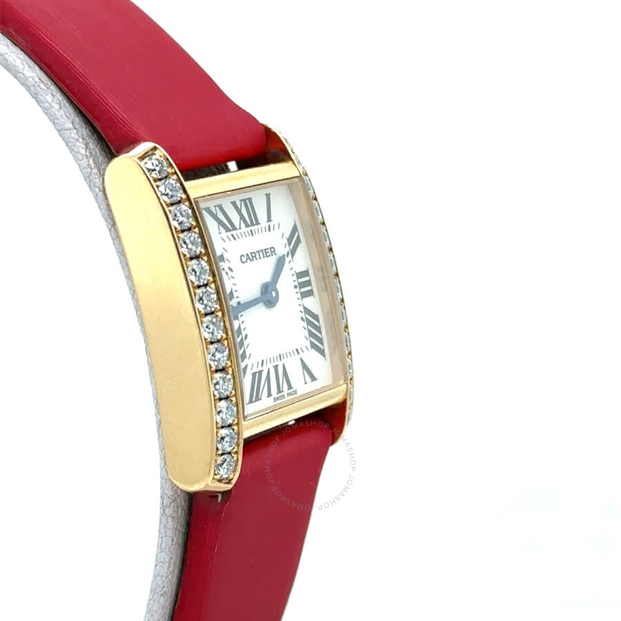 Pre-owned Cartier Tank Francaise Diamond Silver Dial Ladies Watch WE100131 - 3