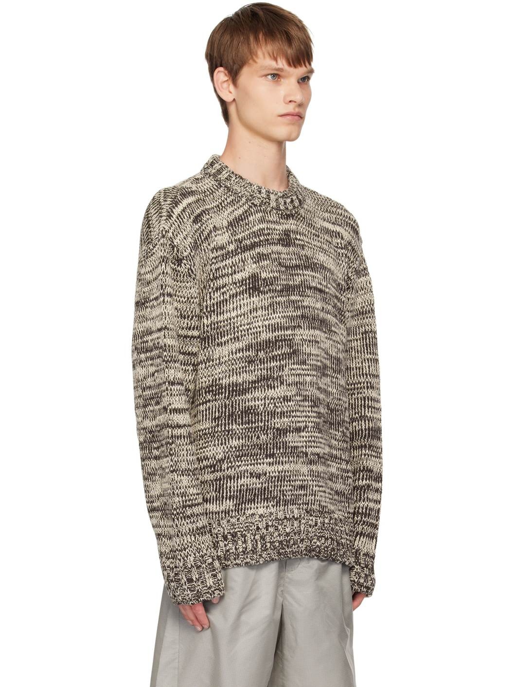 Brown & Off-White Rasmus Sweater - 2