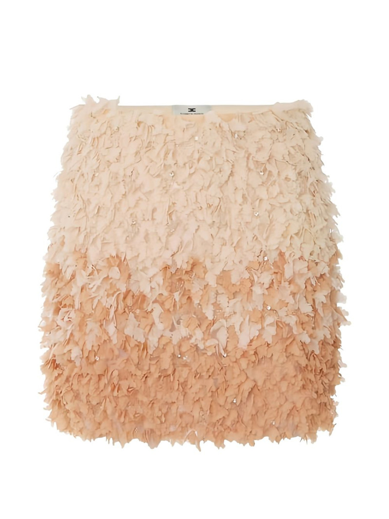 floral embroidered mini skirt 1