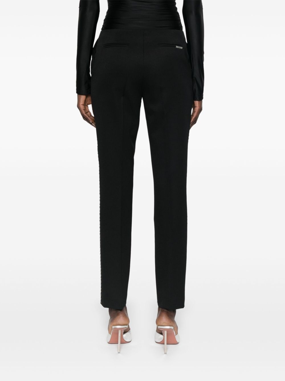 crystal-embellished trousers - 4
