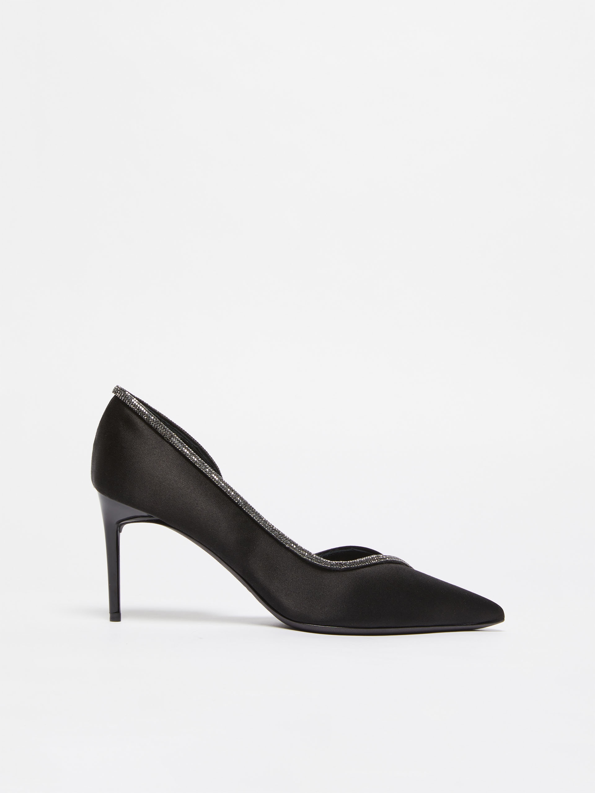 ROSPV Satin court shoes with rhinestones - 1