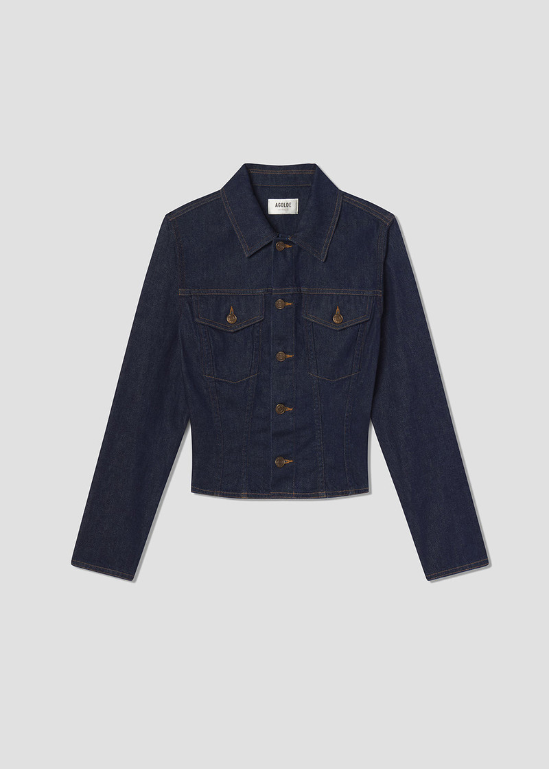 CONTOURED JACKET IN RINSE 1