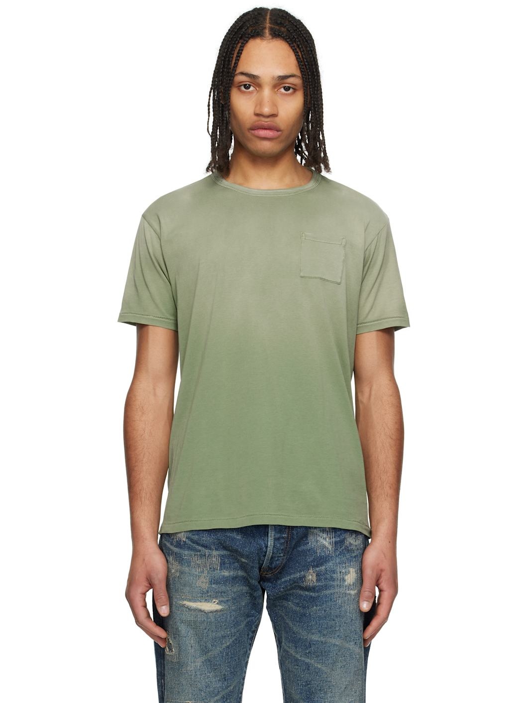 Green Garment-Dyed Pocket T-shirt - 1