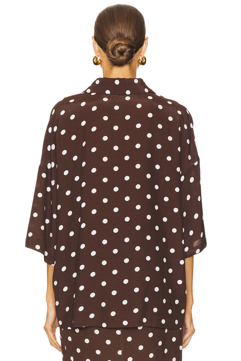HEMANT & NANDITA Oversized Polka Dot Shirt outlook