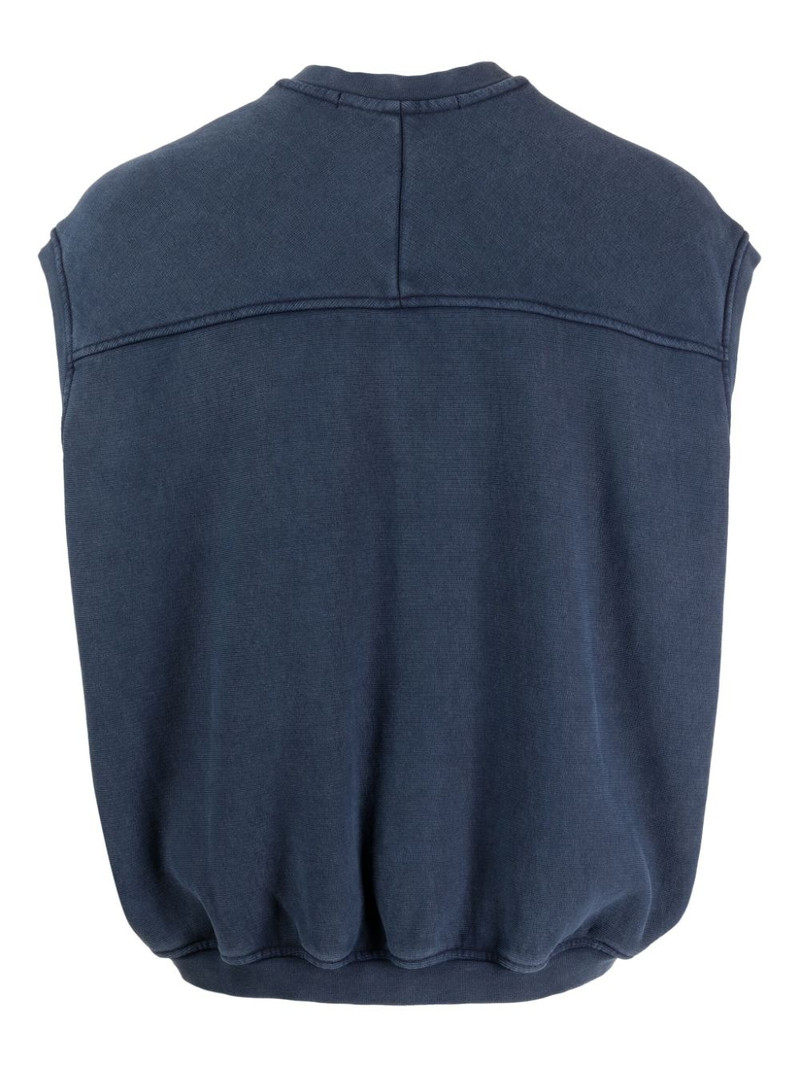 Alexander Wang logo-appliquÃ© sleeveless vest outlook