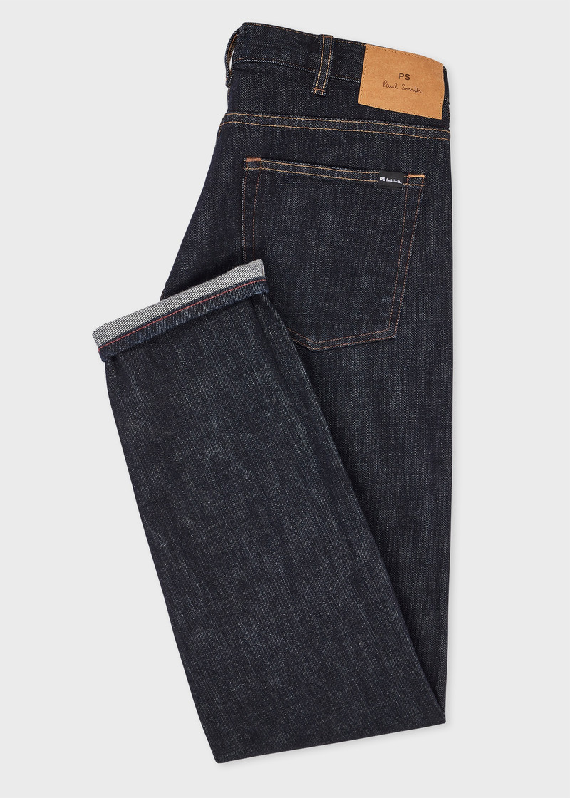 Paul Smith Tapered-Fit Indigo Rinse Selvedge Jeans outlook