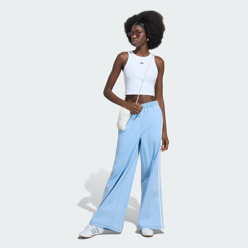 ADIDAS ORIGINALS SUMMER GLOW WIDE LEG TRACK PANTS 4