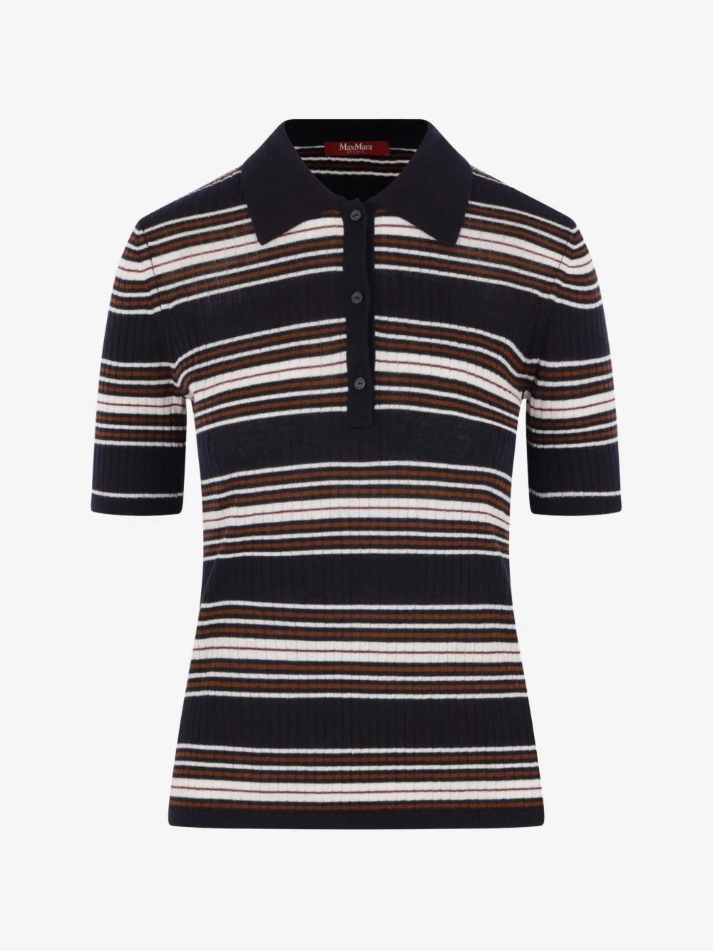 striped ribbed sweater - 1