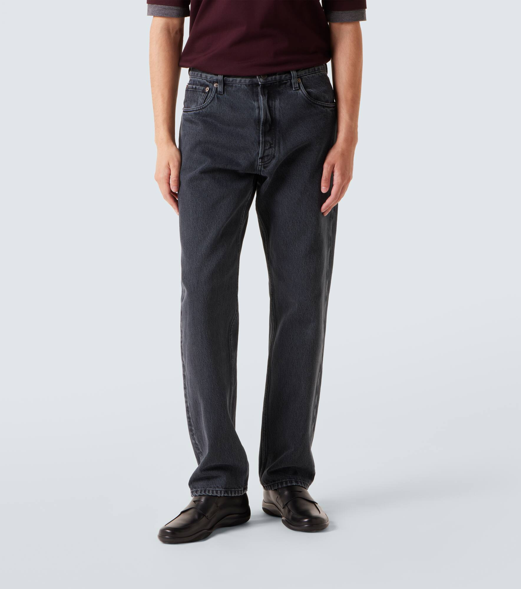 Mid-rise straight jeans - 3