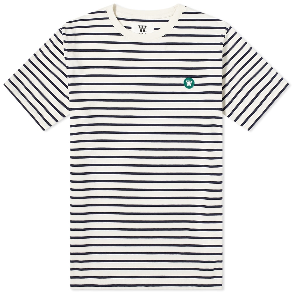 Wood Wood Striped Ace Tee - 1