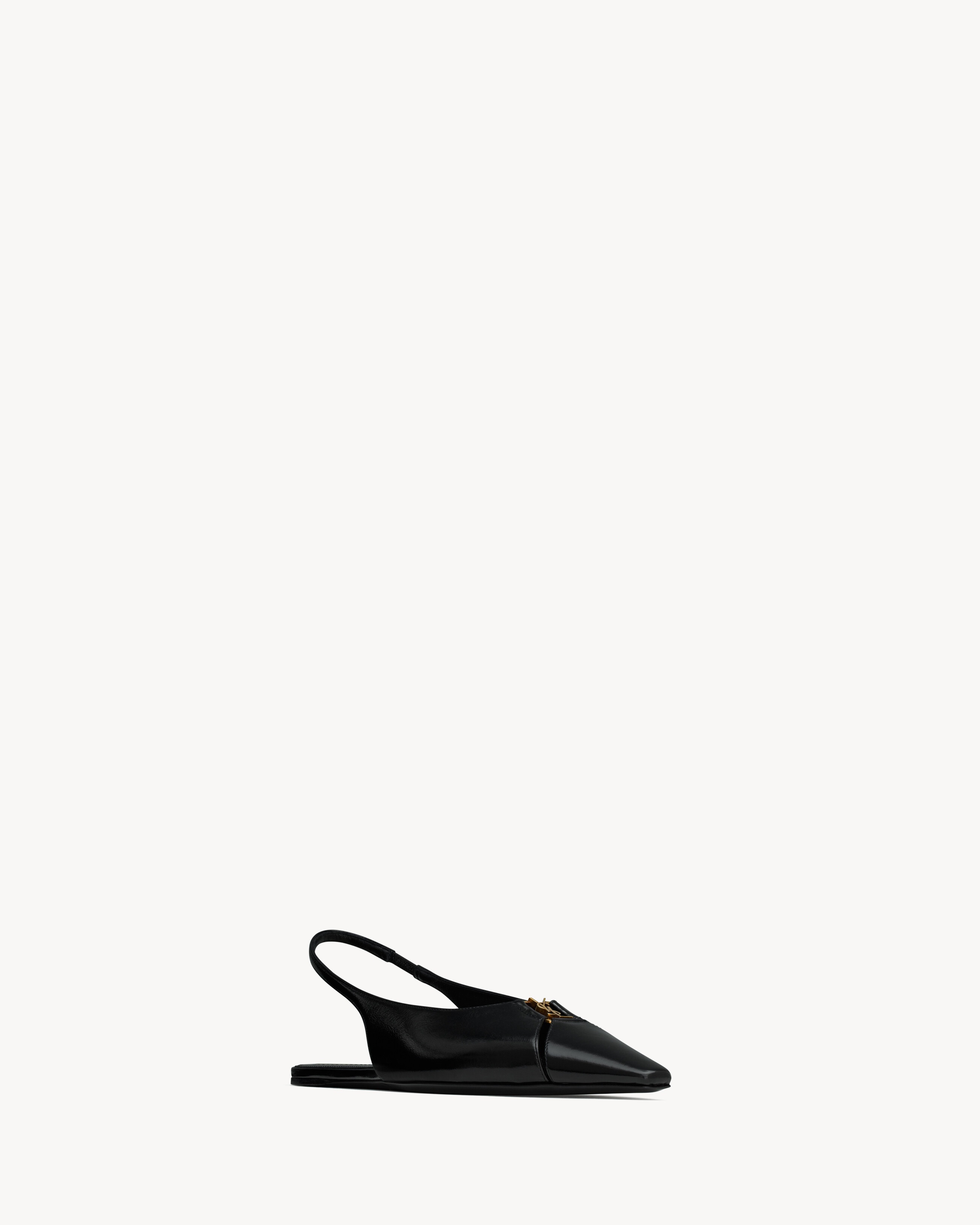 BABYLONE SLINGBACK FLATS IN SMOOTH LEATHER - 2