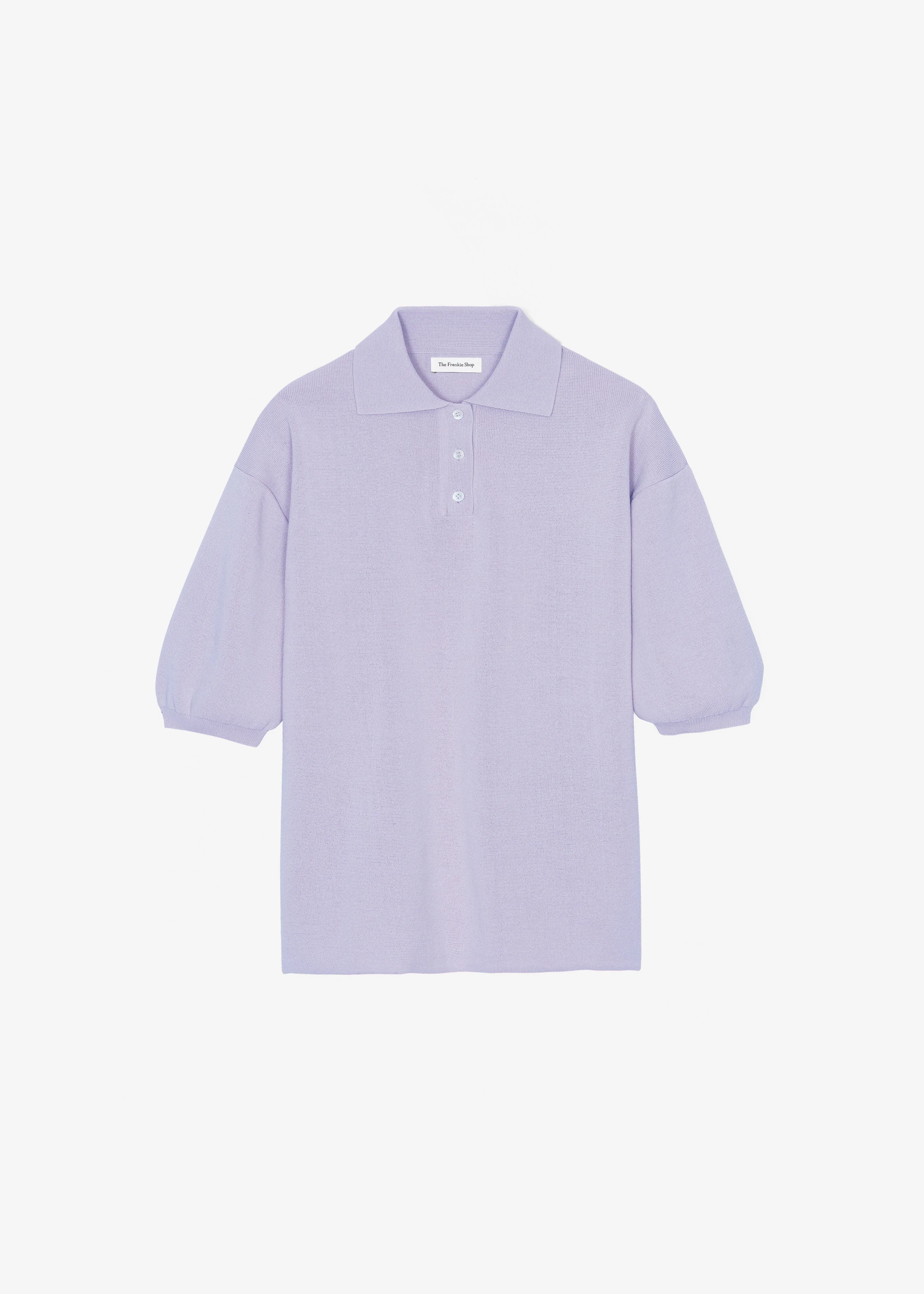 Nola Knit Polo Top - Lavender - 1