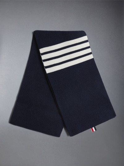 Thom Browne 4-Bar stripe cashmere scarf outlook