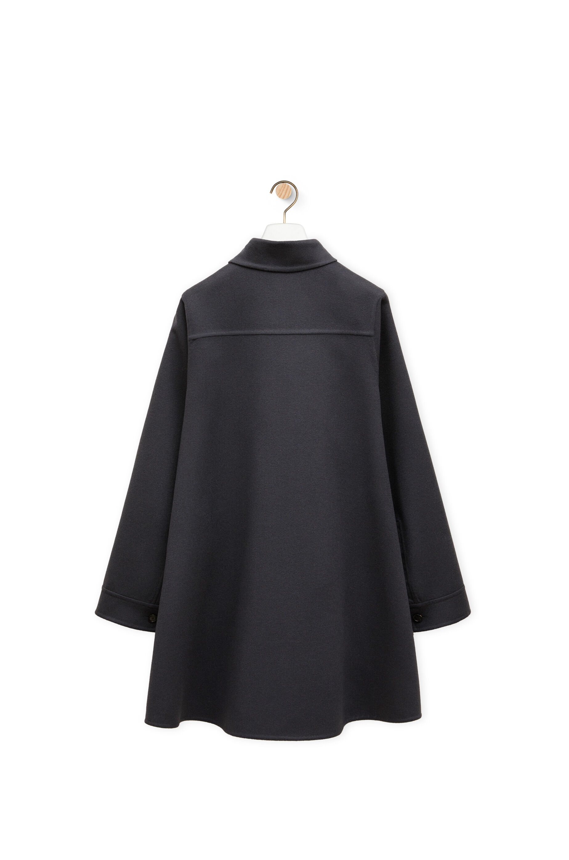 Trapeze coat in wool and cashmere - 2