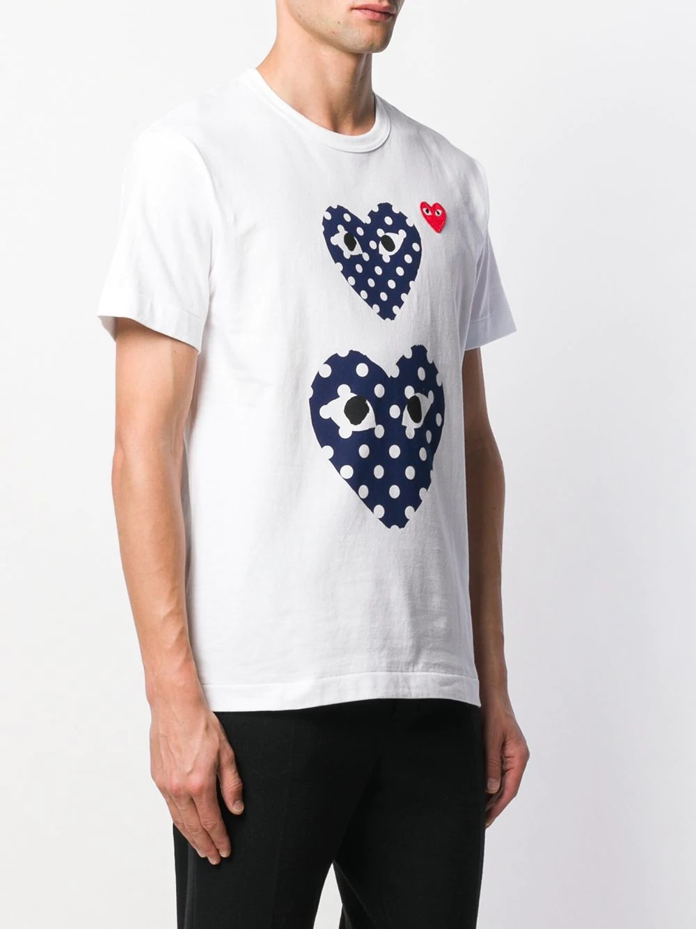 heart print t-shirt - 3