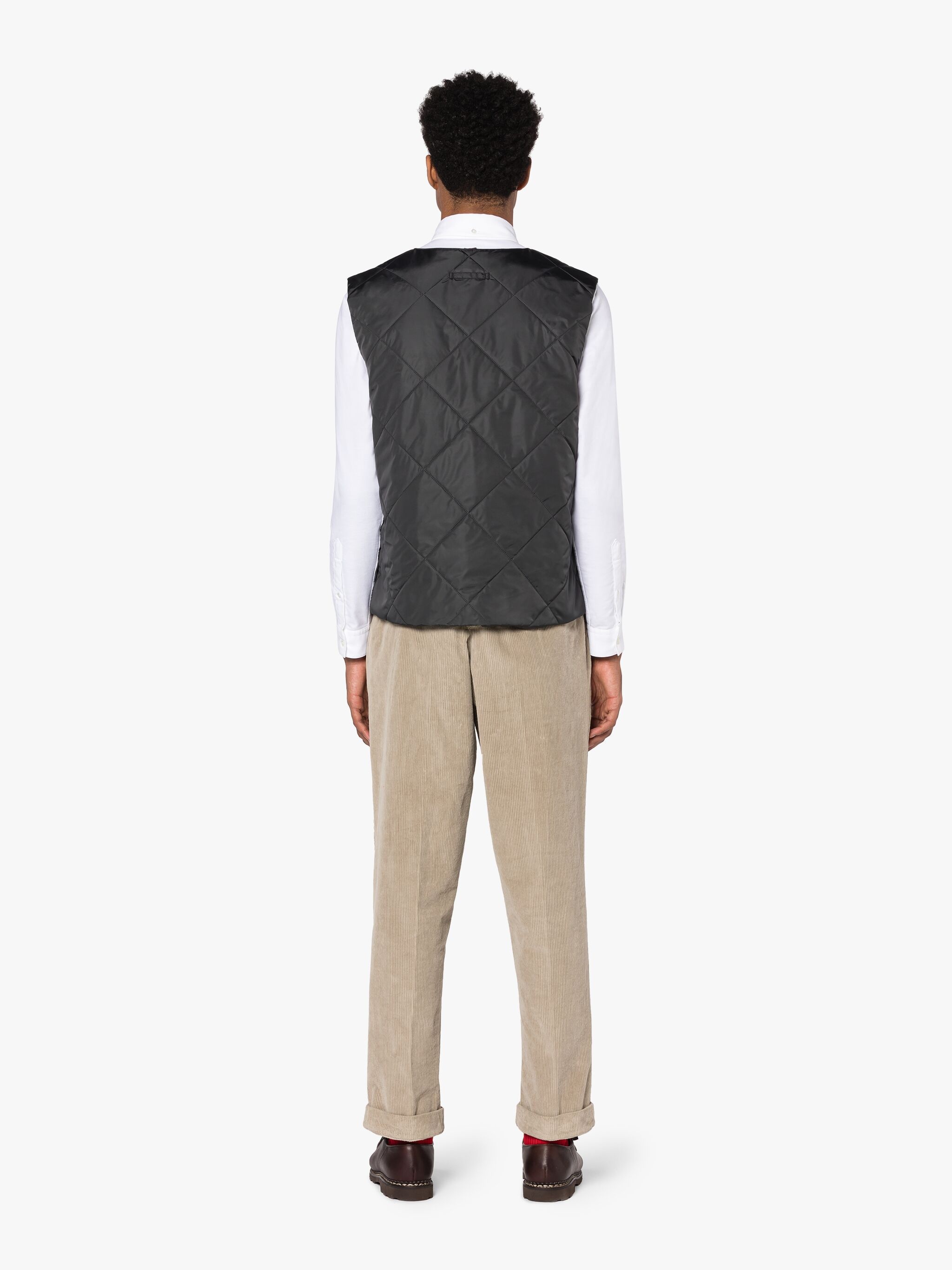 NEW HIG CHARCOAL NYLON QUILTED LINER VEST - 4