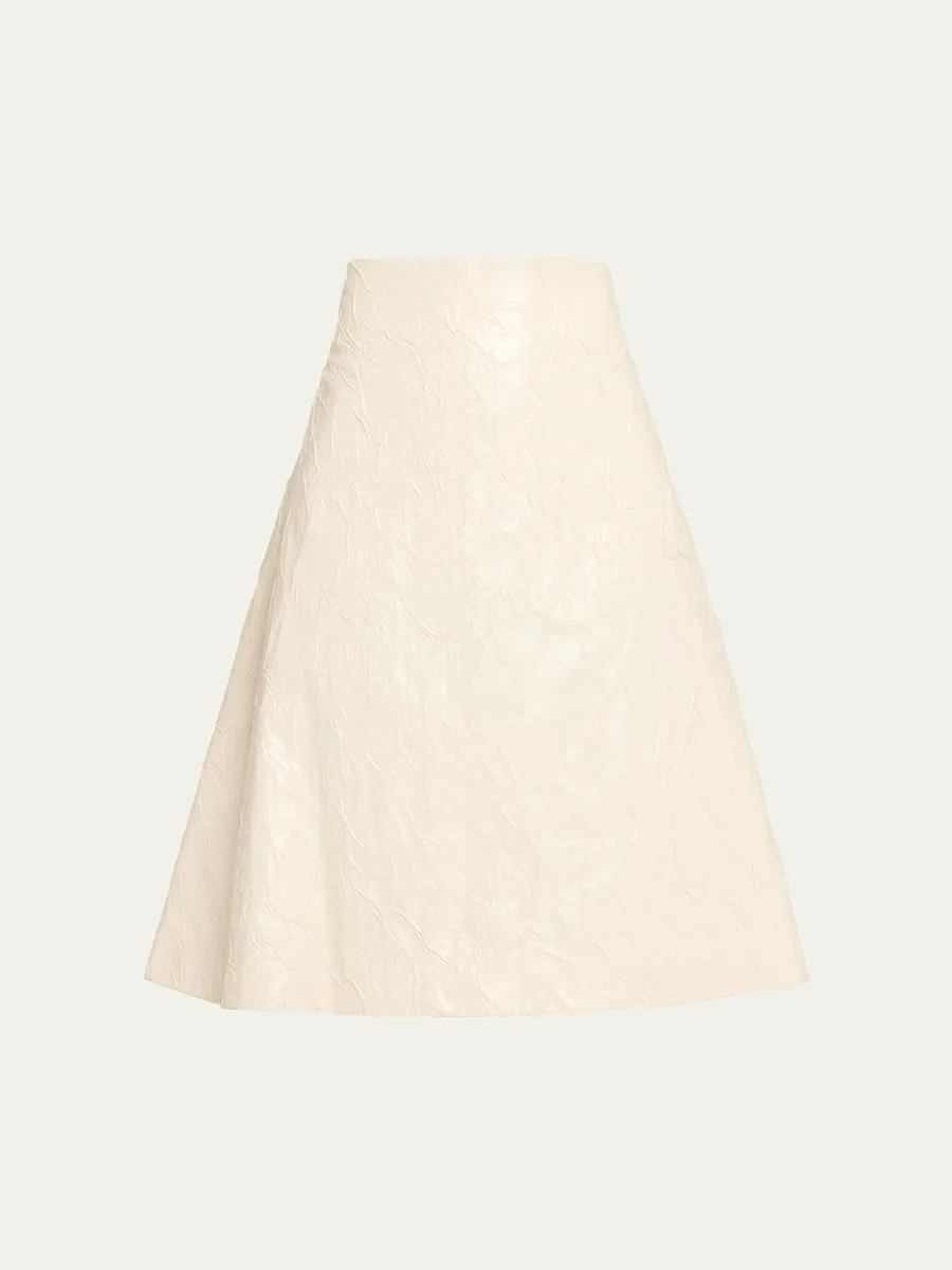 Knee-Length A-Line Skirt - 1