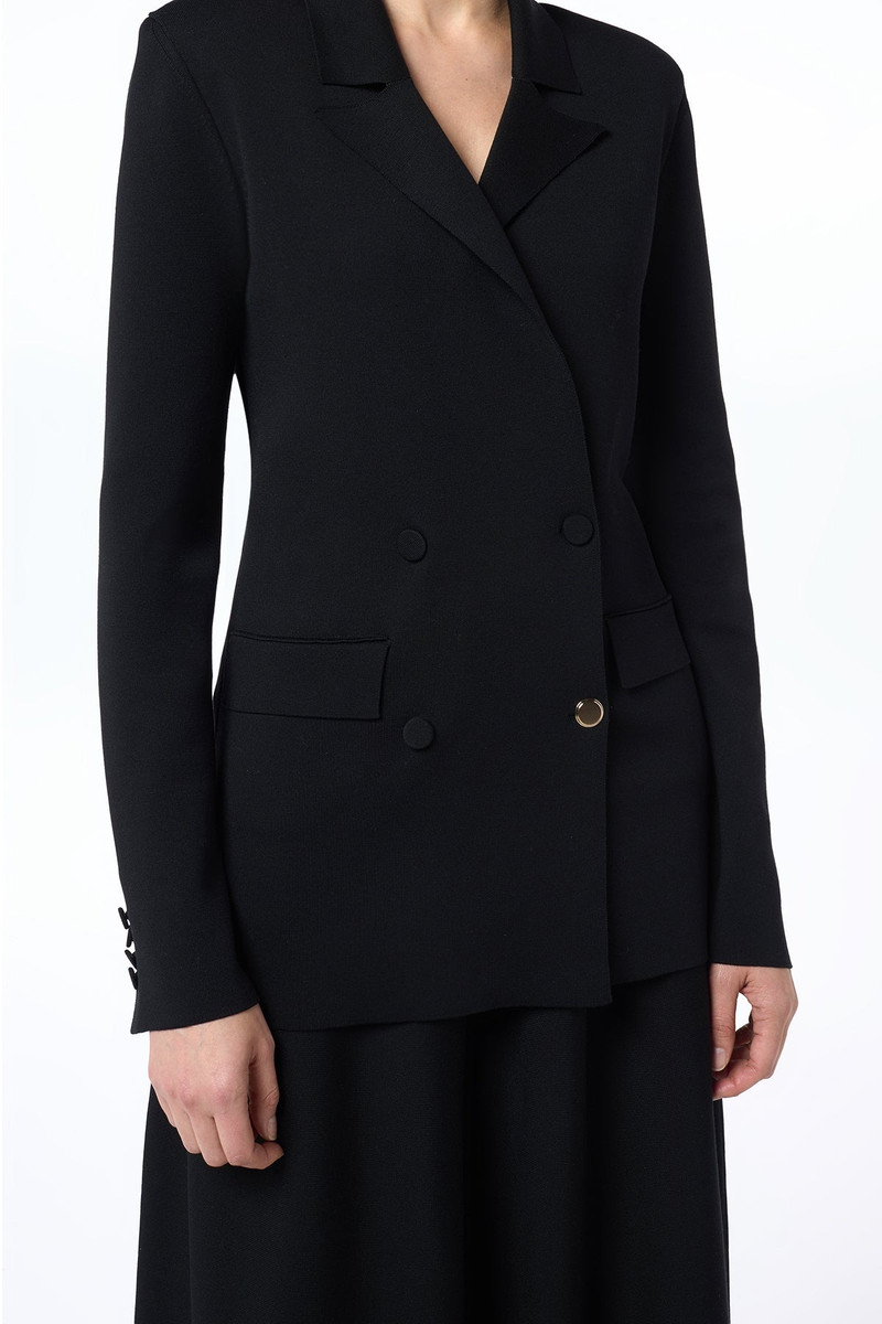 GABRIELA HEARST Aphaia Knit Jacket in Black Silk outlook