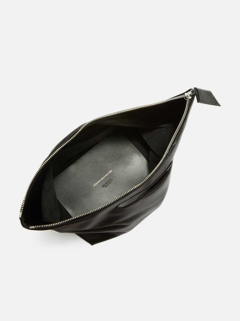 ''VIA DEI GIARDINI 30'' BLACK TOTE BAG 4