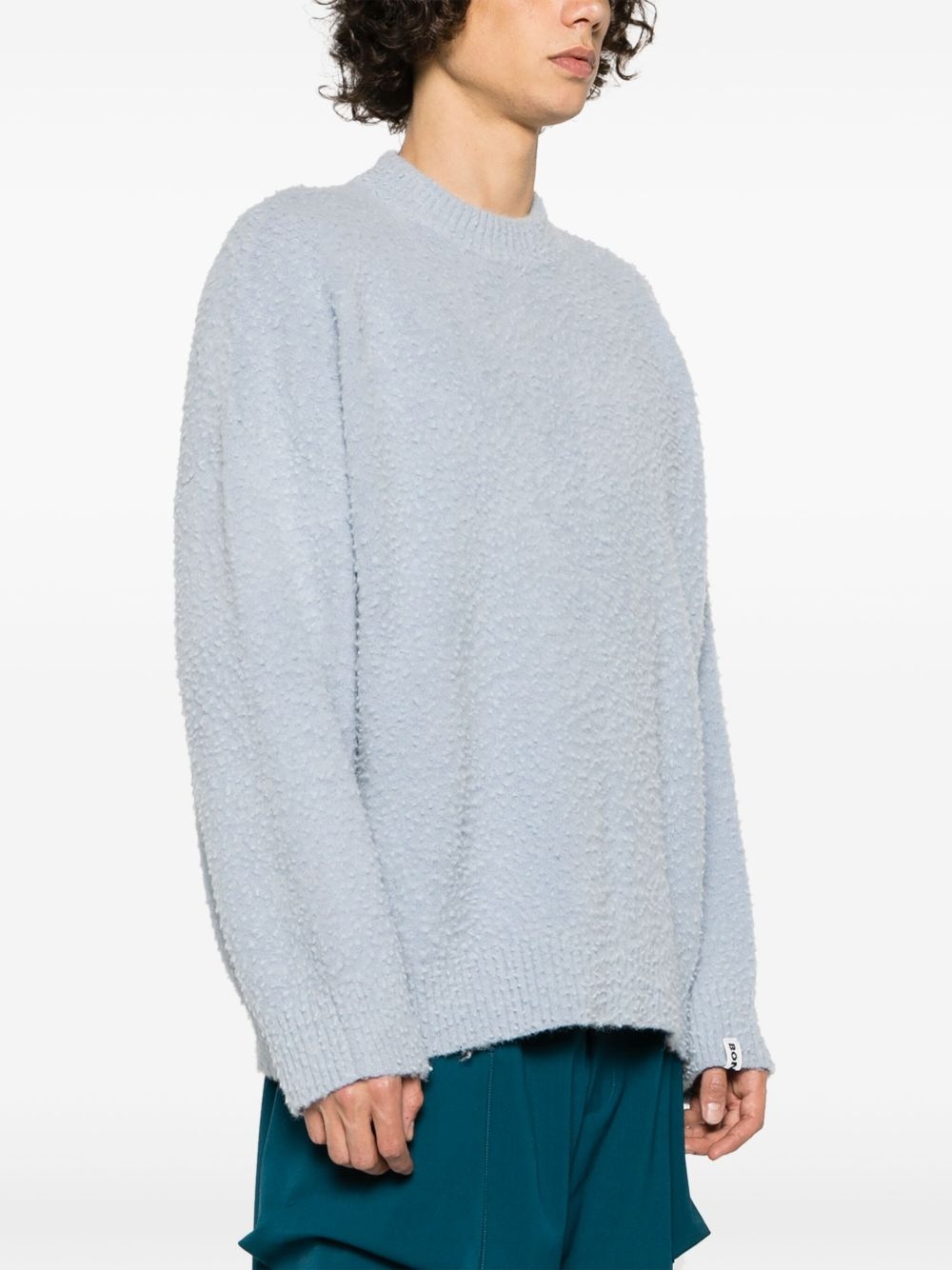 crew-neck logo-tag jumper - 4