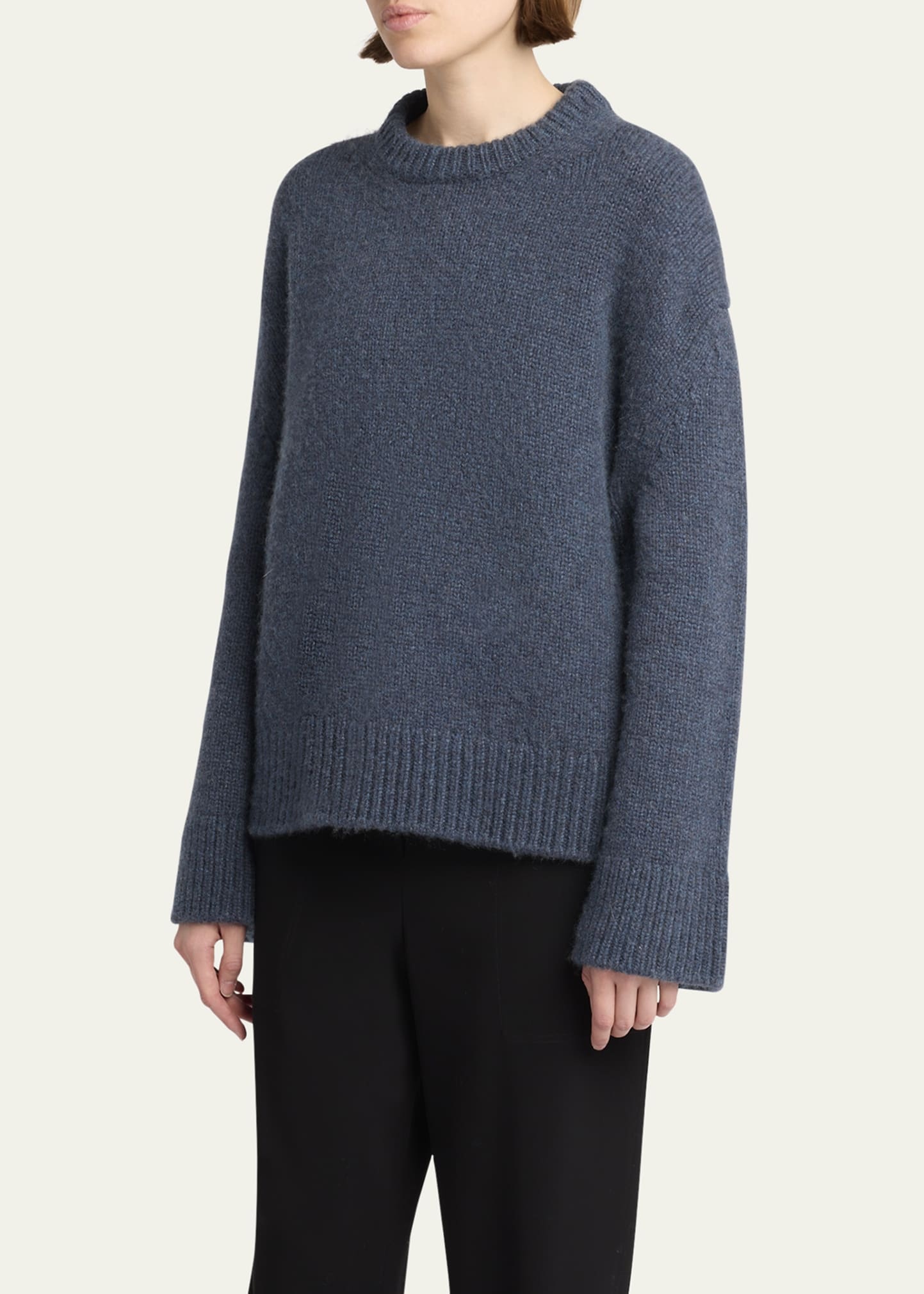 Hamis Brushed Cashmere-Mohair Sweater - 4