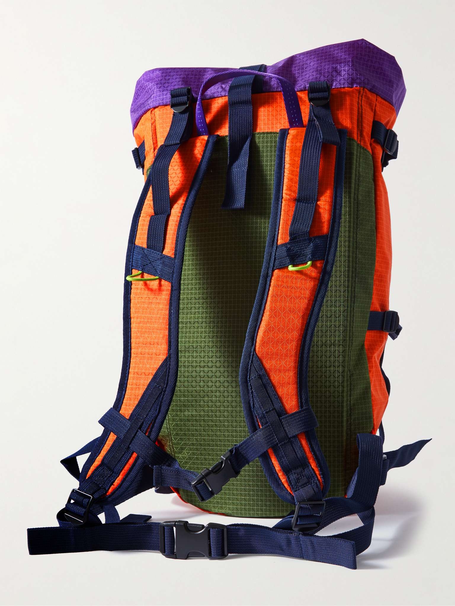 Equipment Climbing Mesh-Trimmed Colour-Block Ripstop Backpack - 4