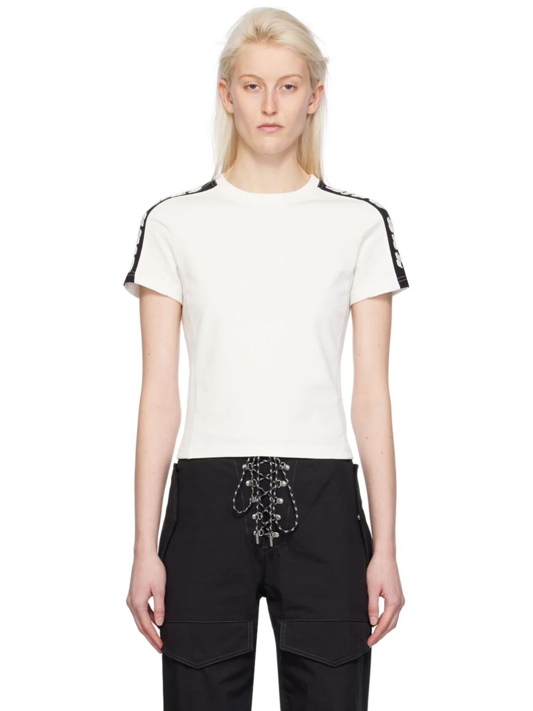 White Applique T-Shirt - 1