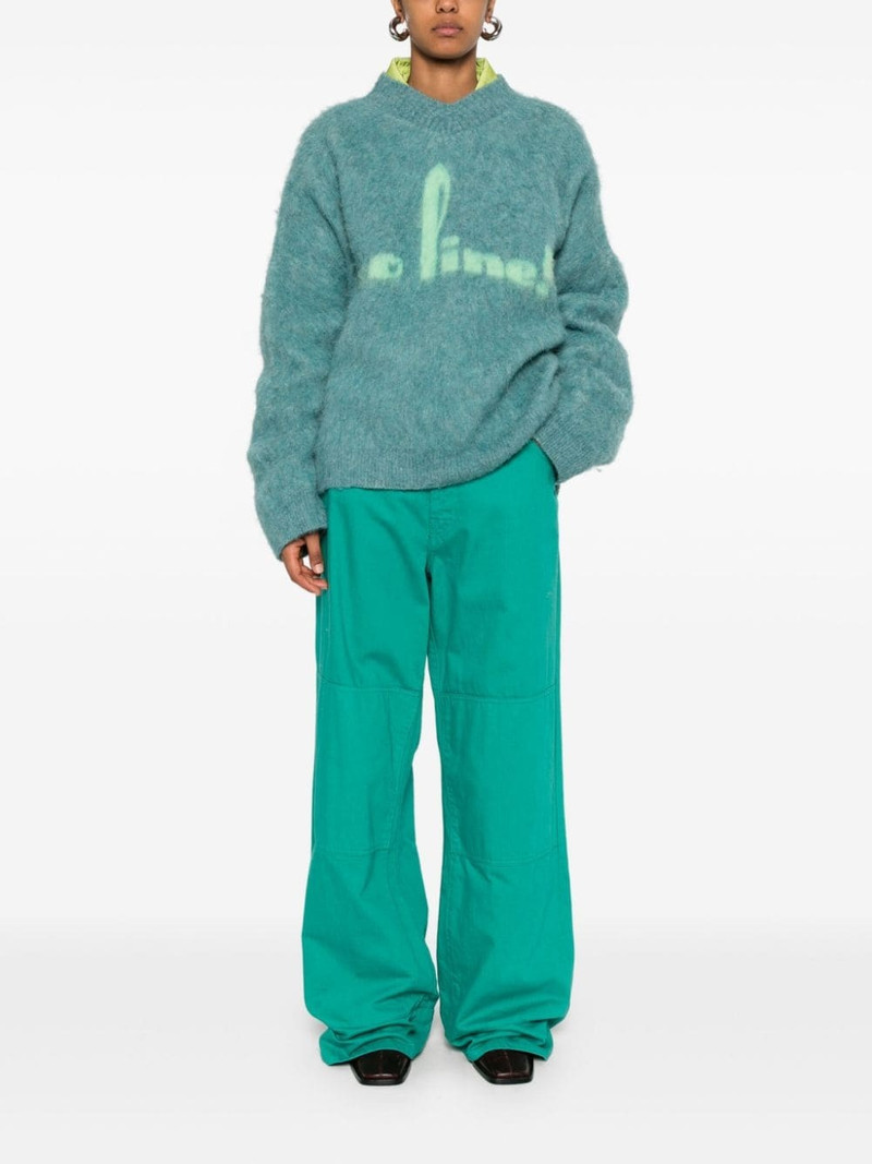 Martine Rose brushed V-neck sweater outlook