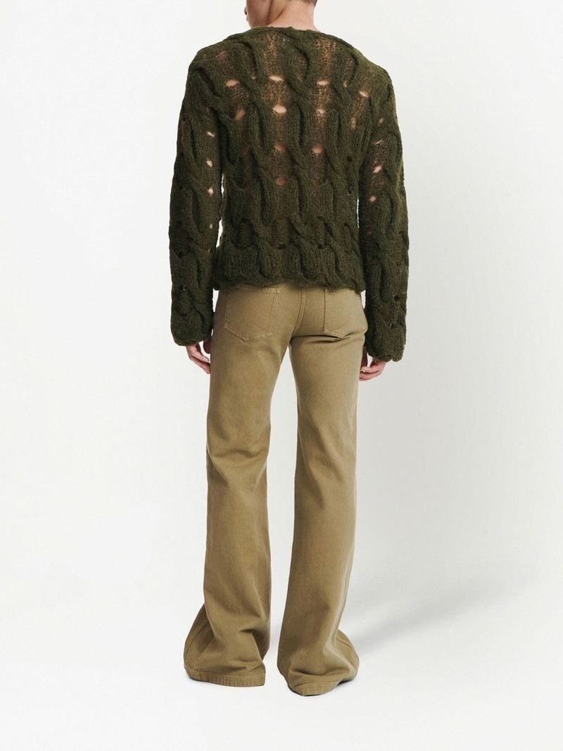 cable-knit boucle jumper 6