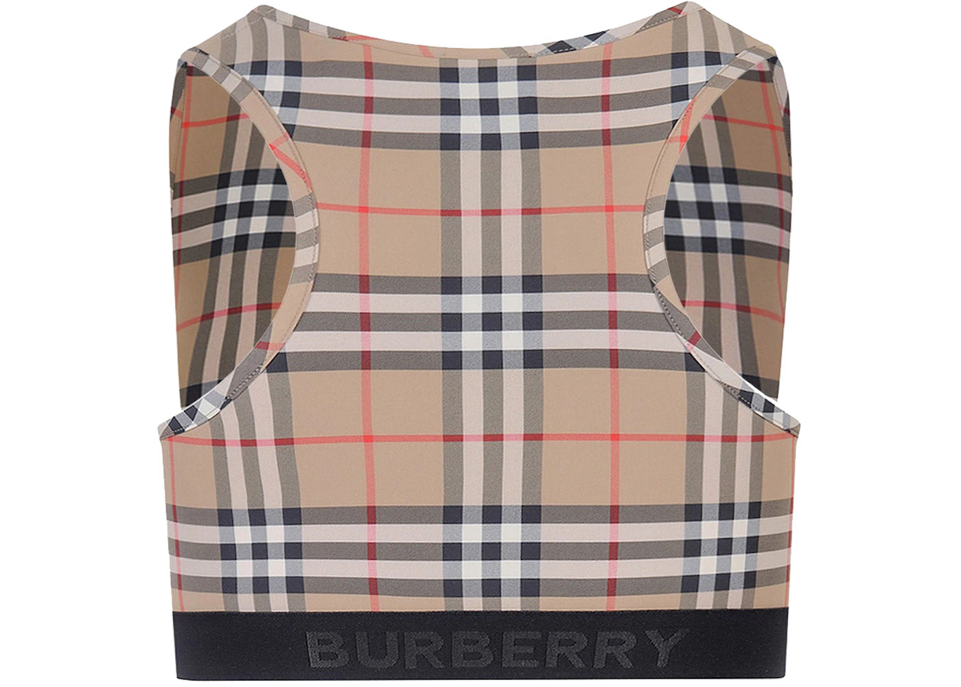 Burberry Women's Stretch Nylon Top Beige - 2