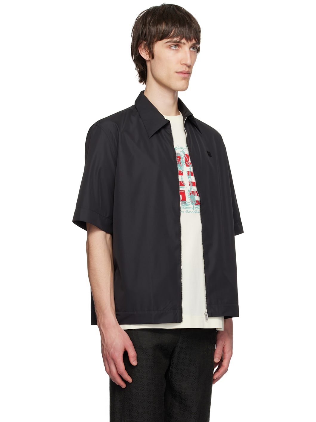 Black Zipped 4G Shirt - 2