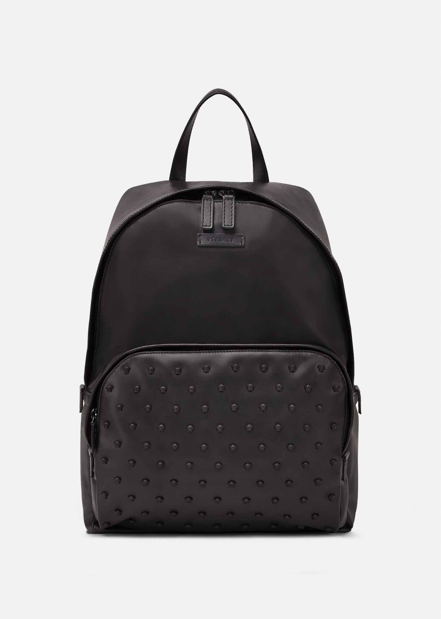Medusa Stud Leather Backpack - 1