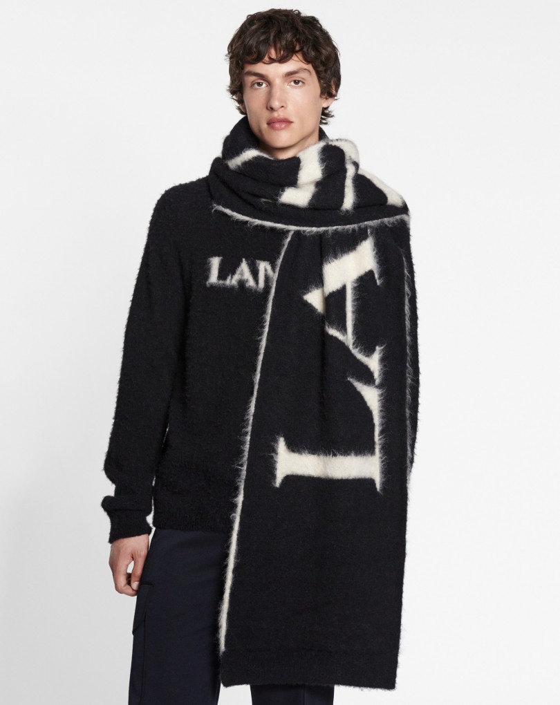 CASHMERE BLEND LANVIN SCARF - 1