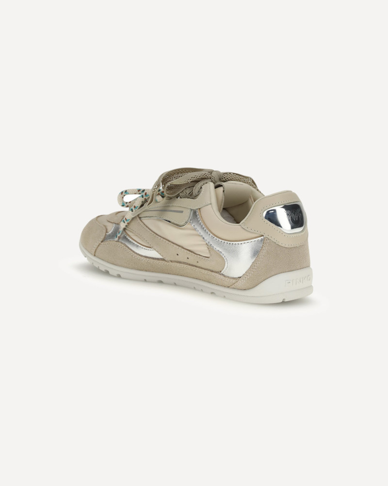 PINKO Yulia Sneakers in suede with nylon inserts outlook