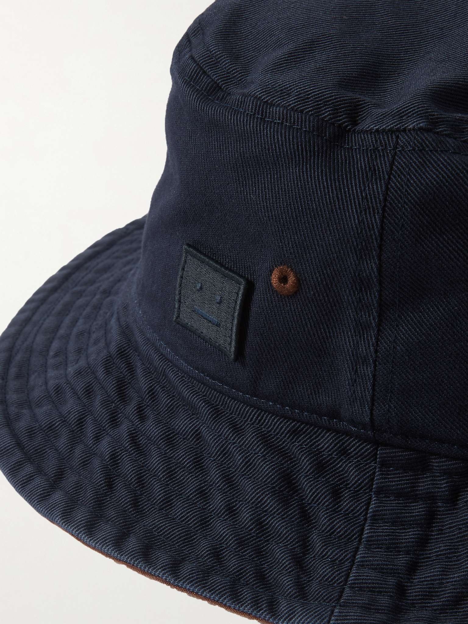 Logo-Appliquéd Cotton-Twill Bucket Hat - 3