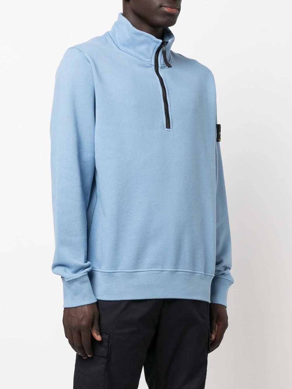 half-zip funnel-neck sweatshirt - 3