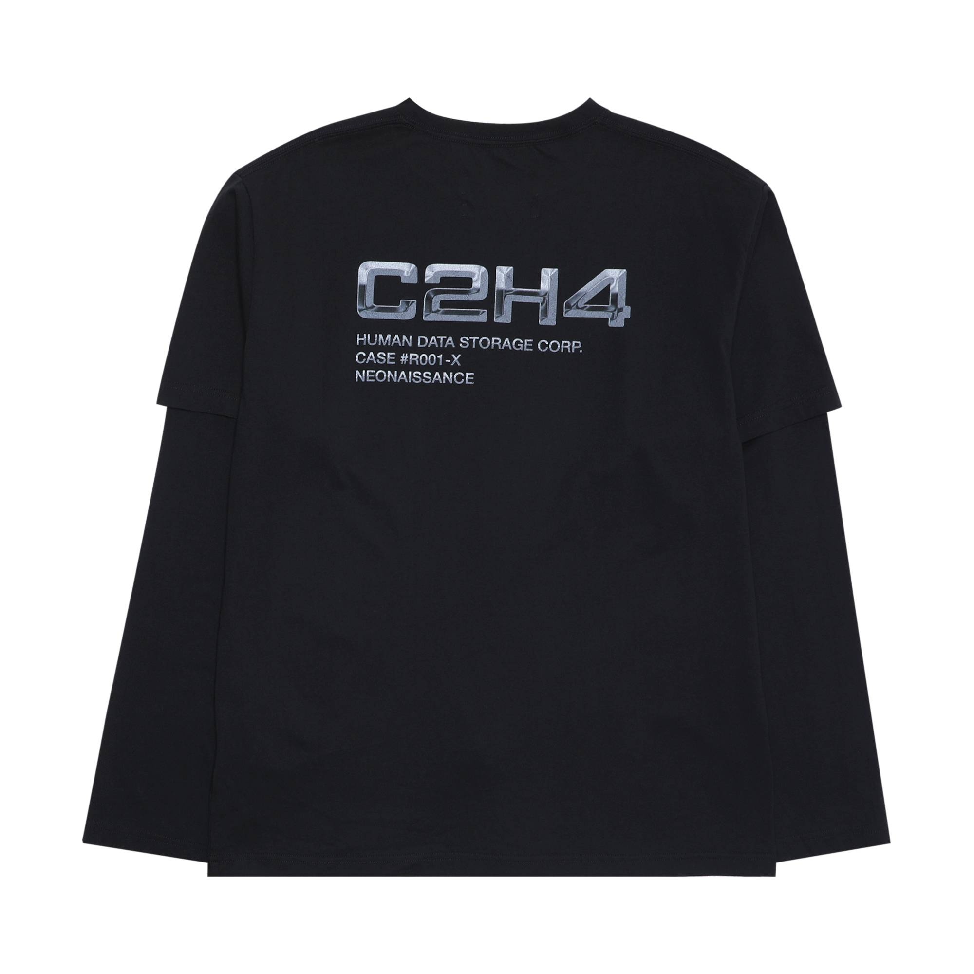 C2H4 Double Layered Long-Sleeve T-shirt 'Black' - 2
