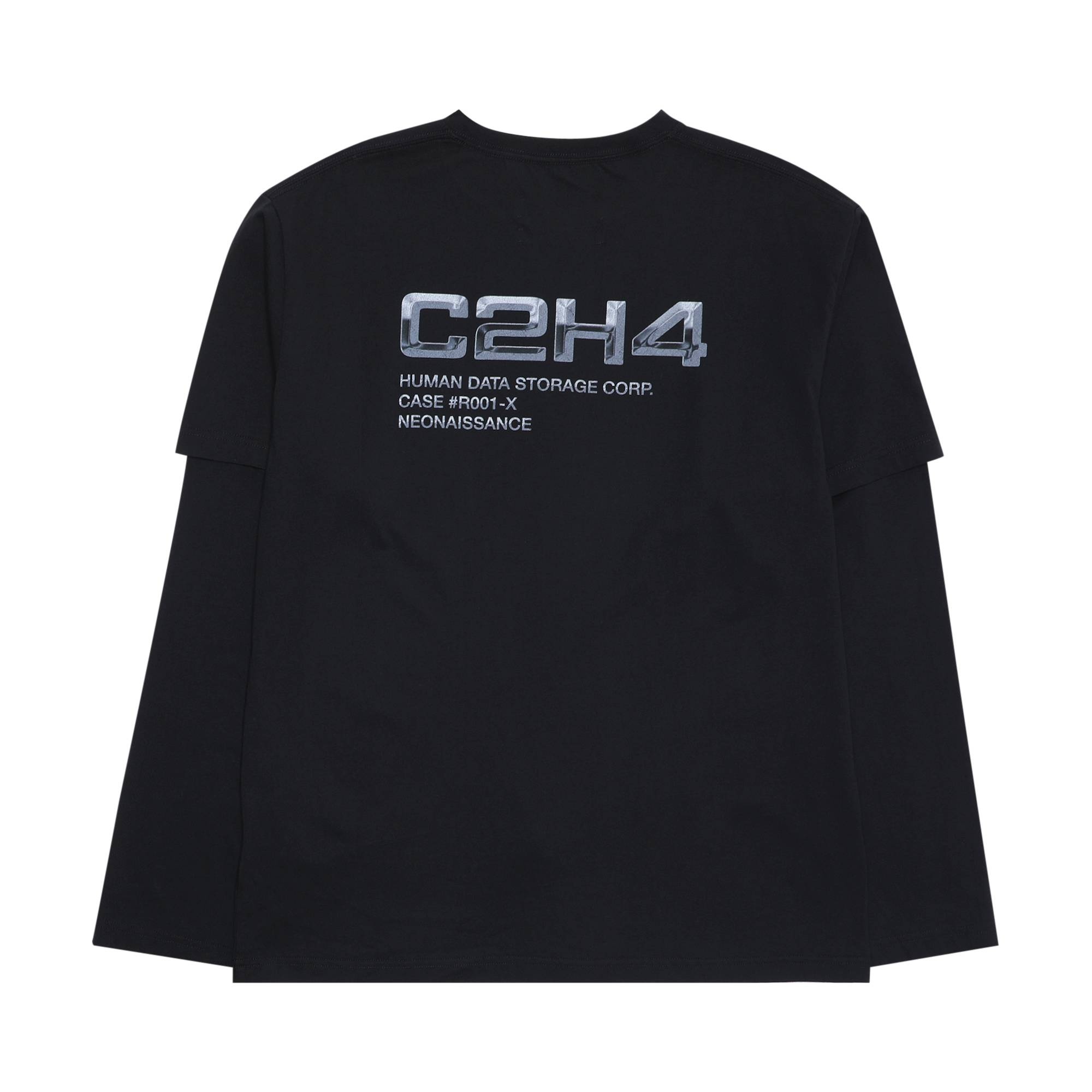 C2H4 C2H4 Double Layered Long-Sleeve T-shirt 'Black