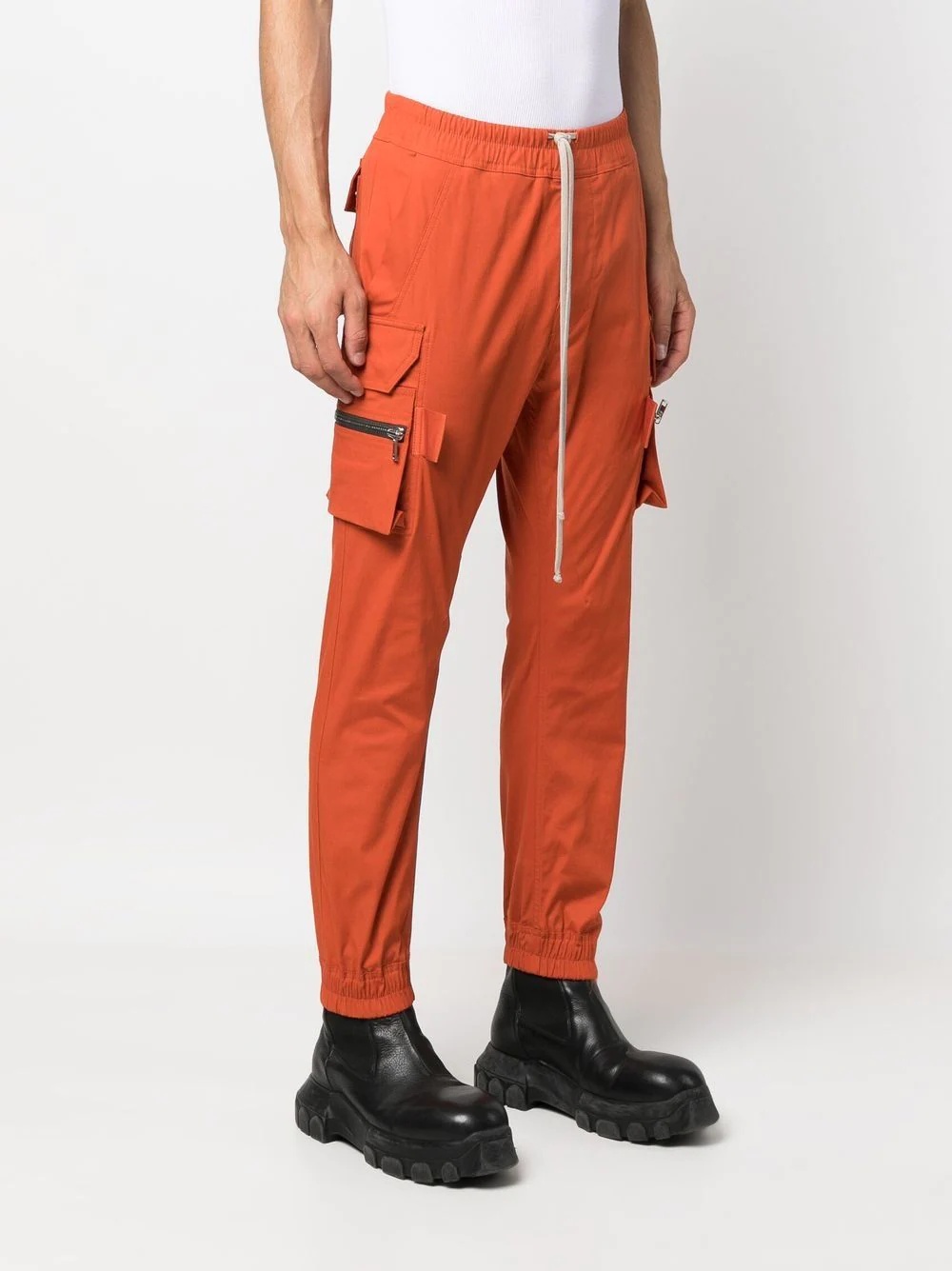 drawstring cargo trousers - 3