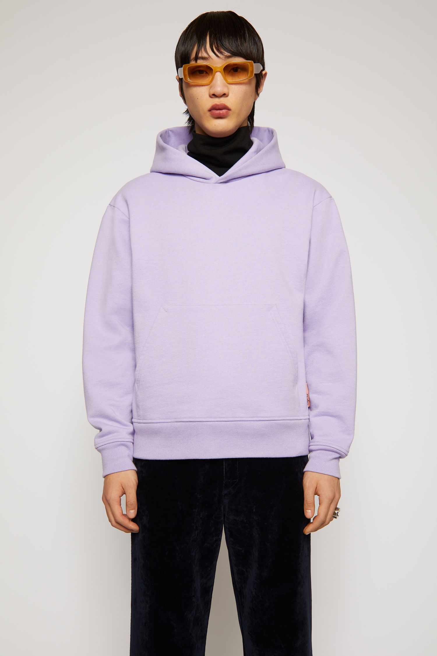 Classic fit hooded sweatshirt light purple - 2