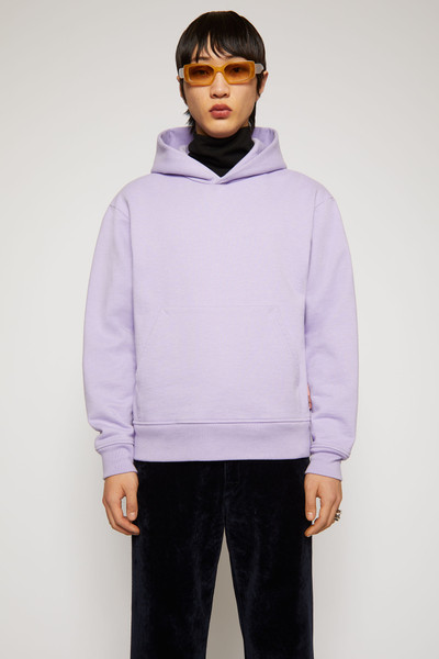 Acne Studios Classic fit hooded sweatshirt light purple outlook