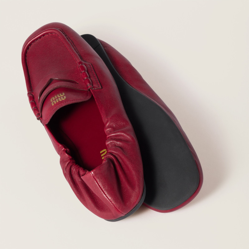 Miu Miu Nappa leather loafers outlook