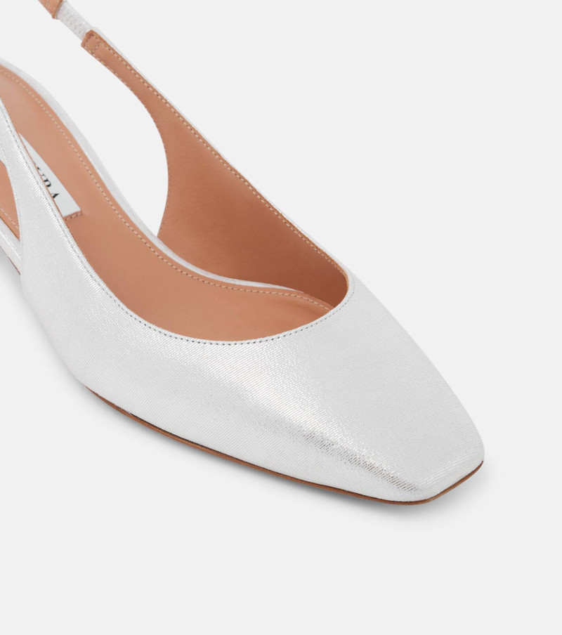 Very Bow leather slingback pumps 5