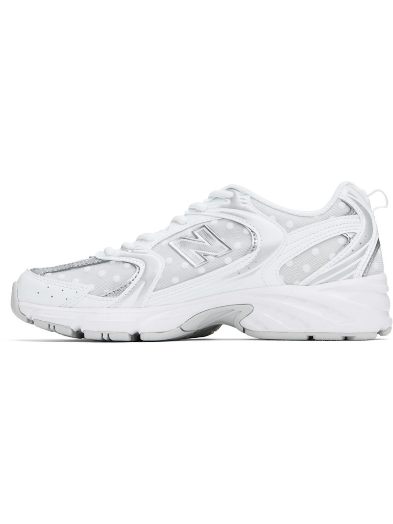 Silver & White 530 Sneakers 3
