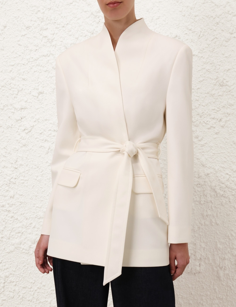 CRUSH BELTED BLAZER - 2